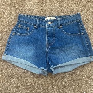 Rip Curl medium wash denim shorts